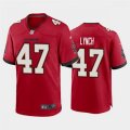 Tampa Bay Buccaneers Retired Player #47 John Lynch Nike Red Vapor Limited Jersey