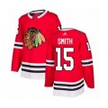 Chicago Blackhawks #15 Zack Smith Authentic Red Home Hockey Jersey