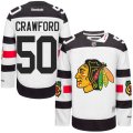 Chicago Blackhawks #50 Corey Crawford Premier White 2016 Stadium Series NHL Jersey
