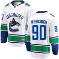 Vancouver Canucks #90 Patrick Wiercioch Fanatics Branded White Away Breakaway NHL Jersey