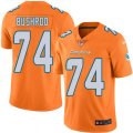 Miami Dolphins #74 Jermon Bushrod Elite Orange Rush Vapor Untouchable NFL Jersey