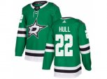 Dallas Stars #22 Brett Hull Green Home Authentic Stitched NHL Jersey