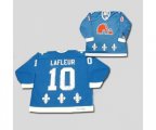 Quebec Nordiques #10 Guy Lafleur Stitched CCM Throwback blue NHL Jersey