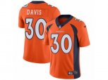 Denver Broncos #30 Terrell Davis Vapor Untouchable Limited Orange Team Color NFL Jersey