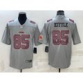 San Francisco 49ers #85 George Kittle LOGO Grey Atmosphere Fashion 2022 Vapor Untouchable Stitched Limited Jersey