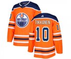 Edmonton Oilers #10 Esa Tikkanen Premier Orange Home NHL Jersey