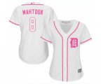 Women's Detroit Tigers #8 Mikie Mahtook Authentic White Fashion Cool Base Baseball Jersey