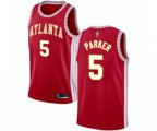 Atlanta Hawks #5 Jabari Parker Swingman Red Basketball Jersey Statement Edition