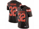 Cleveland Browns #32 Jim Brown Vapor Untouchable Limited Brown Team Color NFL Jersey
