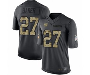 New York Giants #27 Deandre Baker Limited Black 2016 Salute to Service Football Jersey