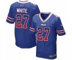 Buffalo Bills #27 Tre'Davious White Elite Royal Blue Home Drift Fashion Football Jersey