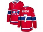 Montreal Canadiens #7 Howie Morenz Red Home Authentic Stitched NHL Jersey