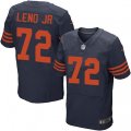 Chicago Bears #72 Charles Leno Elite Navy Blue Alternate NFL Jersey