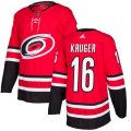 Carolina Hurricanes #16 Marcus Kruger Premier Red Home NHL Jersey