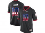 2016 US Flag Fashion-Men's Georgia Bulldogs Jacob Eason #10 College Football Limited Jerseys - Black