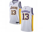 Los Angeles Lakers #13 Wilt Chamberlain Authentic White NBA Jersey - Association Edition