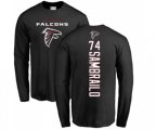 Atlanta Falcons #74 Ty Sambrailo Black Backer Long Sleeve T-Shirt