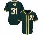 Oakland Athletics A.J. Puk Replica Green Alternate 1 Cool Base Baseball Player Jersey