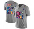 Los Angeles Rams #20 Jalen Ramsey Multi-Color 2020 NFL Crucial Catch NFL Jersey Greyheather