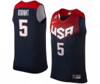 Nike Team USA #5 Kevin Durant Swingman Navy Blue 2014 Dream Team Basketball Jersey
