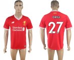 2017-18 Liverpool 27 ORIGI Home Thailand Soccer Jersey