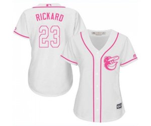 Women\'s Baltimore Orioles #23 Joey Rickard Replica White Fashion Cool Base Baseball Jersey