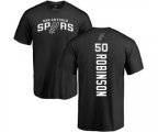 San Antonio Spurs #50 David Robinson Black Backer T-Shirt