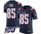 New England Patriots #85 Ryan Izzo Limited Navy Blue Rush Vapor Untouchable 100th Season Football Jersey