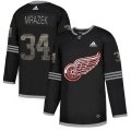 Detroit Red Wings #34 Petr Mrazek Black Authentic Classic Stitched NHL Jersey