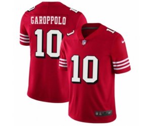 San Francisco 49ers #10 Jimmy Garoppolo Limited Red Rush Vapor Untouchable Football Jerseys