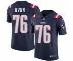 New England Patriots #76 Isaiah Wynn Limited Navy Blue Rush Vapor Untouchable Football Jersey