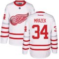 Detroit Red Wings #34 Petr Mrazek Premier White 2017 Centennial Classic NHL Jersey