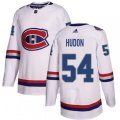 Montreal Canadiens #54 Charles Hudon Authentic White 2017 100 Classic NHL Jersey