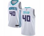 Charlotte Hornets #40 Cody Zeller Authentic White Basketball Jersey - Association Edition