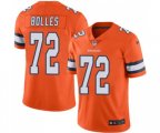 Denver Broncos #72 Garett Bolles Limited Orange Rush Vapor Untouchable Football Jersey