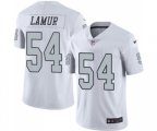 Oakland Raiders #54 Emmanuel Lamur Limited White Rush Vapor Untouchable Football Jersey
