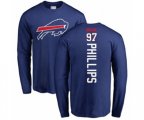 Buffalo Bills #97 Jordan Phillips Royal Blue Backer Long Sleeve T-Shirt