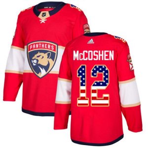 Florida Panthers #12 Ian McCoshen Authentic Red USA Flag Fashion NHL Jersey