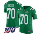 New York Jets #70 Kelechi Osemele Limited Green Rush Vapor Untouchable 100th Season Football Jersey