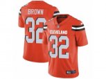 Cleveland Browns #32 Jim Brown Vapor Untouchable Limited Orange Alternate NFL Jersey