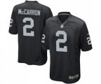 Oakland Raiders #2 AJ McCarron Game Black Team Color Football Jersey