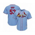 St. Louis Cardinals #53 John Gant Authentic Light Blue Alternate Cool Base Baseball Player Jersey
