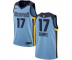 Memphis Grizzlies #17 Garrett Temple Authentic Light Blue Basketball Jersey Statement Edition