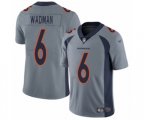 Denver Broncos #6 Colby Wadman Limited Silver Inverted Legend Football Jersey