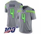 Seattle Seahawks #4 Michael Dickson Limited Silver Inverted Legend 100th Season Football Jersey