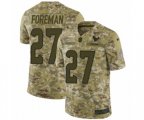Houston Texans #27 D'Onta Foreman Limited Camo 2018 Salute to Service NFL Jersey