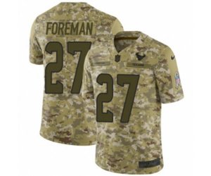 Houston Texans #27 D\'Onta Foreman Limited Camo 2018 Salute to Service NFL Jersey