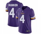 Minnesota Vikings #4 Sean Mannion Purple Team Color Vapor Untouchable Limited Player Football Jersey