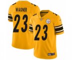 Pittsburgh Steelers #23 Mike Wagner Limited Gold Inverted Legend Football Jersey