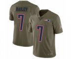 New England Patriots #7 Jake Bailey Limited Olive 2017 Salute to Service Football Jersey